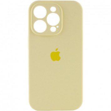 Чохол Apple iPhone 14 Pro Max (6.7"") - Silicone Case Full Camera Protective (AA) Жовтий / Mellow Yellow
