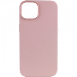 Шкіряний чохол для Apple iPhone 14 (6.1"") - Leather Case (AA Plus) with MagSafe Sand Pink