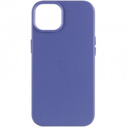 Шкіряний чохол для Apple iPhone 14 Plus (6.7"") - Leather Case (AA Plus) with MagSafe Wisteria