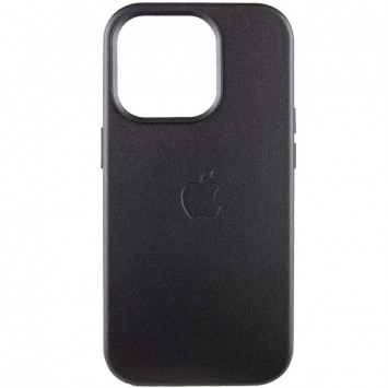 Шкіряний чохол для Apple iPhone 14 Pro (6.1"") - Leather Case (AA Plus) with MagSafe Black