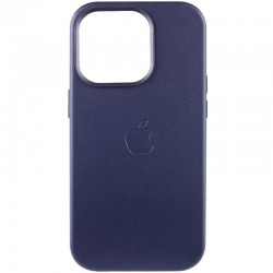 Кожаный чехол для iPhone 14 Pro - Leather Case (AA Plus) with MagSafe, Violet