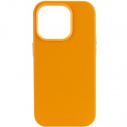 Кожаный чехол для Apple iPhone 14 Pro Max (6.7"") - Leather Case (AA Plus) with MagSafe Golden Brown