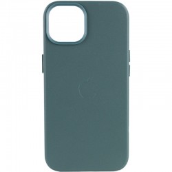 Шкіряний чохол Leather Case (AA Plus) з MagSafe для Apple iPhone 12 Pro / 12 (6.1"") Pine green