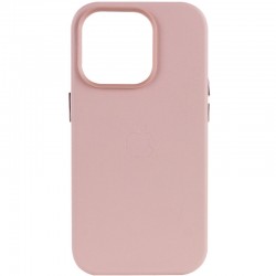 Шкіряний чохол Leather Case (AA Plus) та MagSafe для Apple iPhone 13 Pro Max (6.7"") Sand Pink