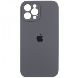 Чохол Silicone Case Full Camera Protective (AA) для Apple iPhone 12 Pro (6.1"), Сірий / Dark Gray
