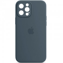 Чохол Silicone Case Full Camera Protective (AA) Apple iPhone 13 Pro (6.1"), Синій / Abyss Blue