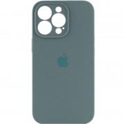 Чохол Silicone Case Full Camera Protective (AA) для Apple iPhone 13 Pro (6.1"), Зелений / Pine green