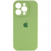 Чехол Silicone Case Full Camera Protective (AA) для Apple iPhone 13 Pro (6.1"), Мятный / Mint
