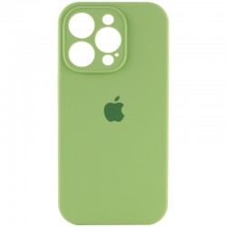 Чехол Silicone Case Full Camera Protective (AA) для Apple iPhone 13 Pro (6.1"), Мятный / Mint
