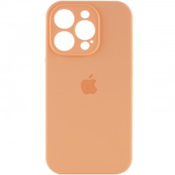 Чехол Silicone Case Full Camera Protective (AA) для Apple iPhone 13 Pro (6.1"), Оранжевый / Cantaloupe