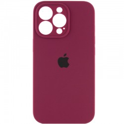 Чехол Silicone Case Full Camera Protective (AA) для Apple iPhone 13 Pro (6.1"), Бордовый / Maroon