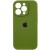 Чохол Silicone Case Full Camera Protective (AA) для Apple iPhone 13 Pro (6.1"), Зелений / Dark Olive