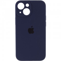 Чехол Silicone Case Full Camera Protective (AA) для Apple iPhone 13 (6.1"), Темно-синий / Midnight blue