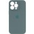 Чохол Silicone Case Full Camera Protective (AA) для Apple iPhone 13 Pro Max (6.7"), Зелений / Pine green