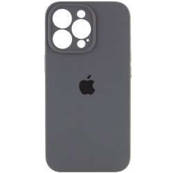Чехол Silicone Case Full Camera Protective (AA) для Apple iPhone 14 Pro Max (6.7"), Серый / Dark Gray