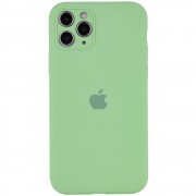 Чехол для iPhone 12 Pro Max - Silicone Case Full Camera Protective (AA), Мятный / Mint