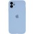 Чохол Silicone Case Full Camera Protective (AA) для Apple iPhone 12 (6.1"), Блакитний / Lilac Blue