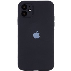 Чехол Silicone Case Full Camera Protective (AA) Apple iPhone 12 (6.1"), Черный / Black