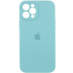 Чехол Silicone Case Full Camera Protective (AA) для Apple iPhone 12 Pro (6.1"), Бирюзовый / Marine Green