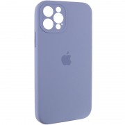 Чохол Silicone Case Full Camera Protective (AA) Для Apple iPhone 12 Pro (6.1"") (Сірий / Lavender Gray)