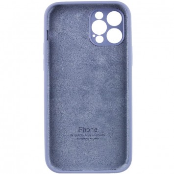 Чохол Silicone Case Full Camera Protective (AA) Для Apple iPhone 12 Pro (6.1"") (Сірий / Lavender Gray) - Чохли для iPhone 12 Pro - зображення 3 