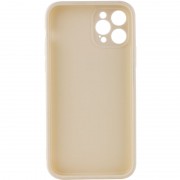 Силіконовий чохол Candy Full Camera Для Apple iPhone 12 Pro Max (6.7"") (Бежевий / Antigue White)