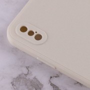 Силіконовий чохол Candy Full Camera Для Apple iPhone XS Max (Бежевий / Antigue White)