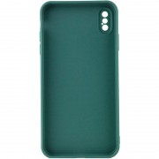 Силіконовий чохол Candy Full Camera Для Apple iPhone XS Max (Зелений / Forest green)