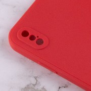 Силіконовий чохол Candy Full Camera Для Apple iPhone XS Max (Червоний / Camellia)