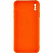 Силіконовий чохол Candy Full Camera Для Apple iPhone XS Max (Помаранчевий / Orange )