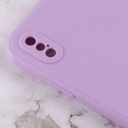 Силіконовий чохол Candy Full Camera Для Apple iPhone XS Max (Бузковий / Dasheen)