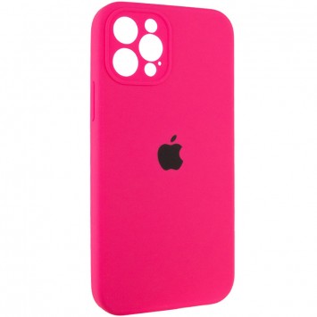 Чохол Silicone Case Full Camera Protective (AA) для Apple iPhone 12 Pro (Рожевий / Barbie pink) - Чохли для iPhone 12 Pro - зображення 1 