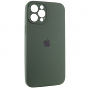 Чехол для Apple iPhone 12 Pro Max (6.7"") - Silicone Case Full Camera Protective (AA) (Зеленый / Cyprus Green)