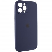 Чохол Apple iPhone 12 Pro Max (6.7"") - Silicone Case Full Camera Protective (AA) (Темно-синій / Midnight blue)