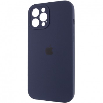 Чохол Apple iPhone 12 Pro Max (6.7"") - Silicone Case Full Camera Protective (AA) (Темно-синій / Midnight blue) - Чохли для iPhone 12 Pro Max - зображення 2 