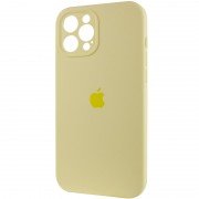 Чохол Silicone Case Full Camera Protective (AA) Apple iPhone 12 Pro (6.1"") Жовтий / Mellow Yellow