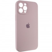 Чехол для Apple iPhone 12 Pro Max (6.7"") - Silicone Case Full Camera Protective (AA) Серый / Lavender