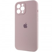 Чохол Apple iPhone 12 Pro Max (6.7"") - Silicone Case Full Camera Protective (AA) Сірий / Lavender