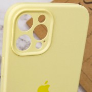 Чохол Apple iPhone 12 Pro Max (6.7"") - Silicone Case Full Camera Protective (AA) Жовтий / Mellow Yellow