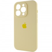 Чехол Silicone Case Full Camera Protective (AA) для Apple iPhone 13 Pro (6.1"") Желтый / Mellow Yellow