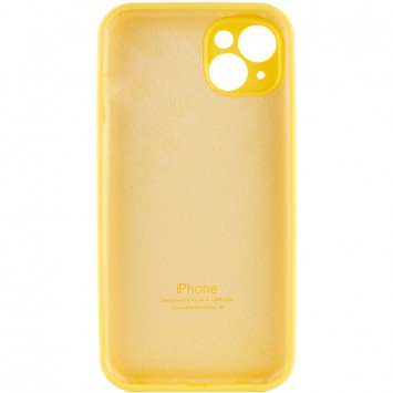 Чохол для Apple iPhone 14 (6.1"") - Silicone Case Full Camera Protective (AA) Жовтий / Yellow - Чохли для iPhone 14 - зображення 3 