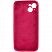 Чехол для Apple iPhone 14 (6.1"") - Silicone Case Full Camera Protective (AA) Красный / Rose Red