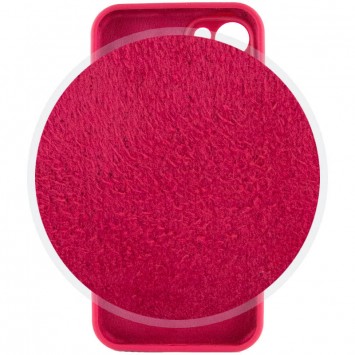 Чехол для Apple iPhone 14 (6.1"") - Silicone Case Full Camera Protective (AA) Красный / Rose Red - Чехлы для iPhone 14 - изображение 4