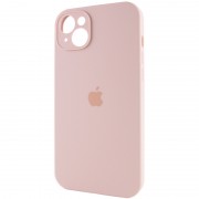 Чохол Apple iPhone 14 (6.1"") - Silicone Case Full Camera Protective (AA) Рожевий / Pink Sand