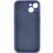 Чехол для Apple iPhone 14 (6.1"") - Silicone Case Full Camera Protective (AA) Синий / Deep navy