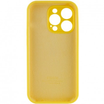 Чехол для Apple iPhone 14 Pro (6.1"") - Silicone Case Full Camera Protective (AA) Желтый / Yellow - Чехлы для iPhone 14 Pro - изображение 3