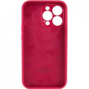 Чехол для Apple iPhone 14 Pro (6.1"") - Silicone Case Full Camera Protective (AA) Красный / Rose Red - Чехлы для iPhone 14 Pro - изображение 1