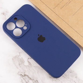 Чехол для Apple iPhone 14 Pro (6.1"") - Silicone Case Full Camera Protective (AA) Синий / Deep navy - Чехлы для iPhone 14 Pro - изображение 3