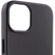 Кожаный чехол для Apple iPhone 14 (6.1"") - Leather Case (AA Plus) with MagSafe Black
