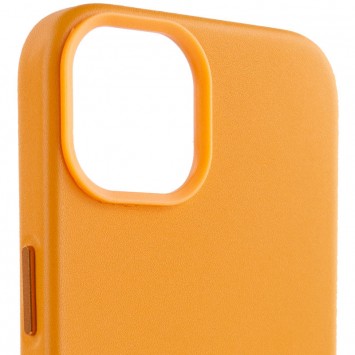 Шкіряний чохол для iPhone 14 (6.1"") - Leather Case (AA Plus) with MagSafe Golden Brown - Чохли для iPhone 14 - зображення 2 